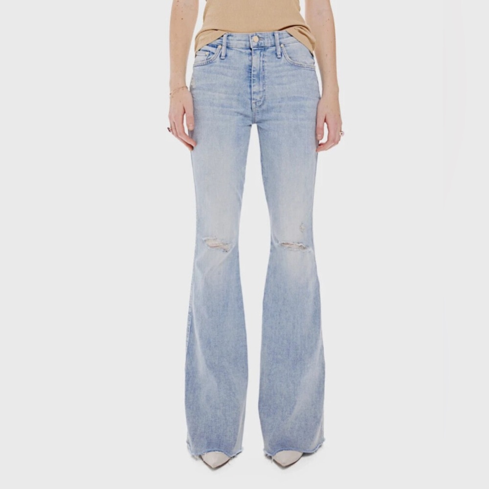 MOTHER Super Cruiser Double Heel Fray Jeans Size 27